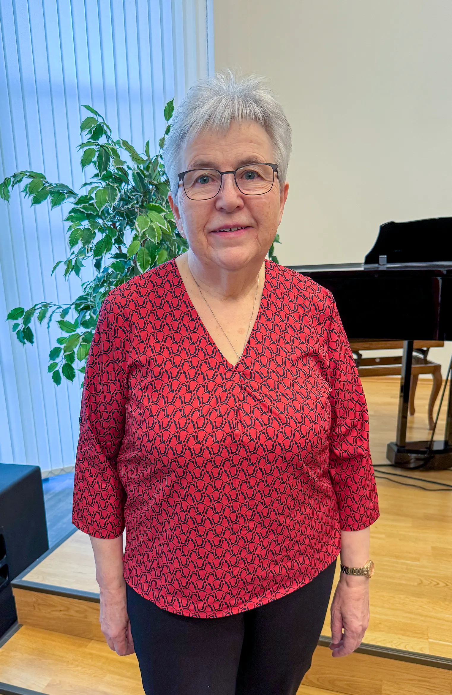 Image of Solveig Pedersen, who recently turned 76 years old.
