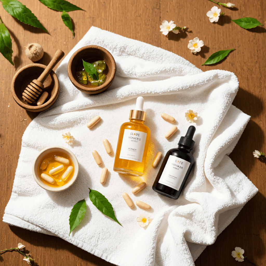 product photography of bottle of supplement pills