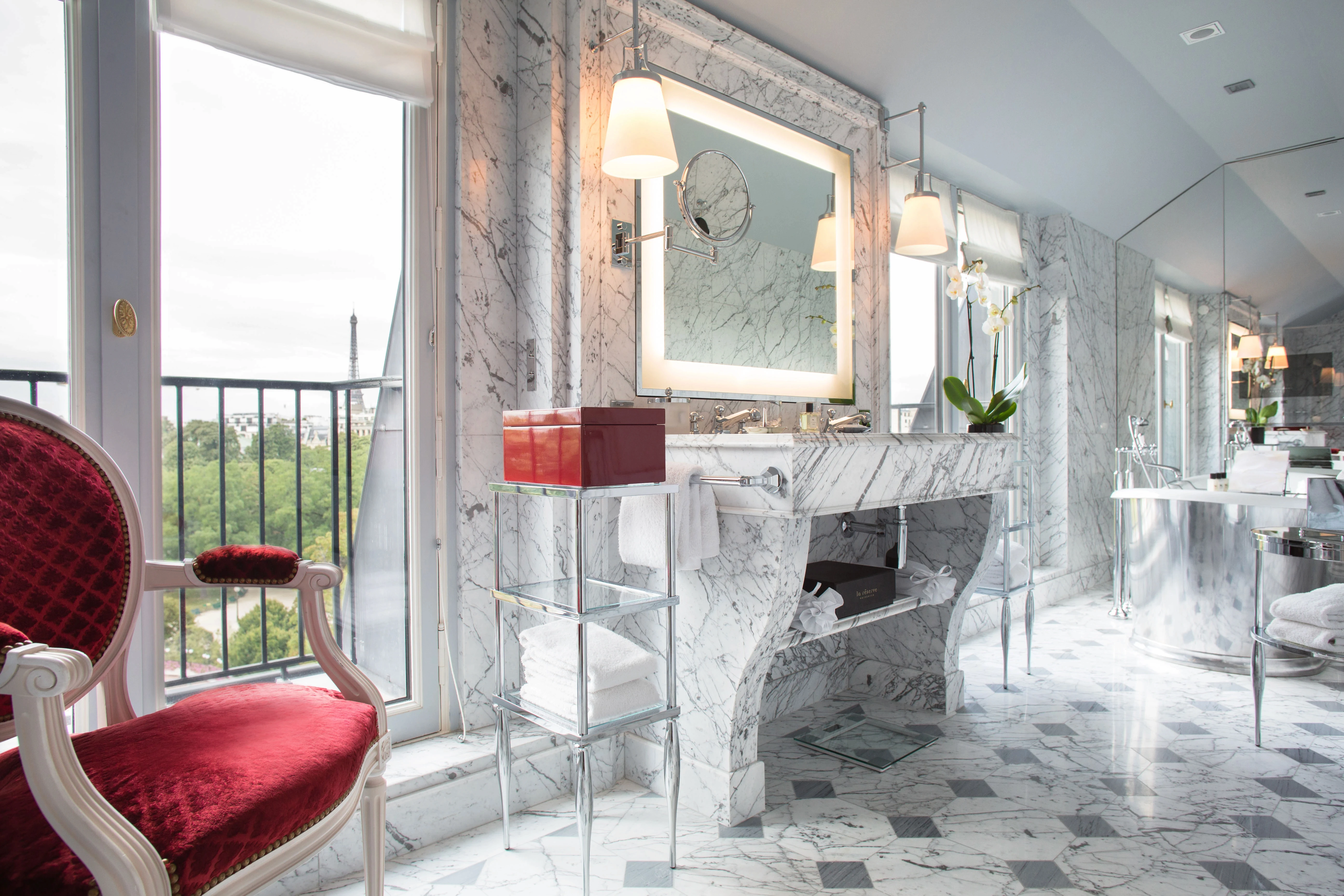 salle de bain avec vue