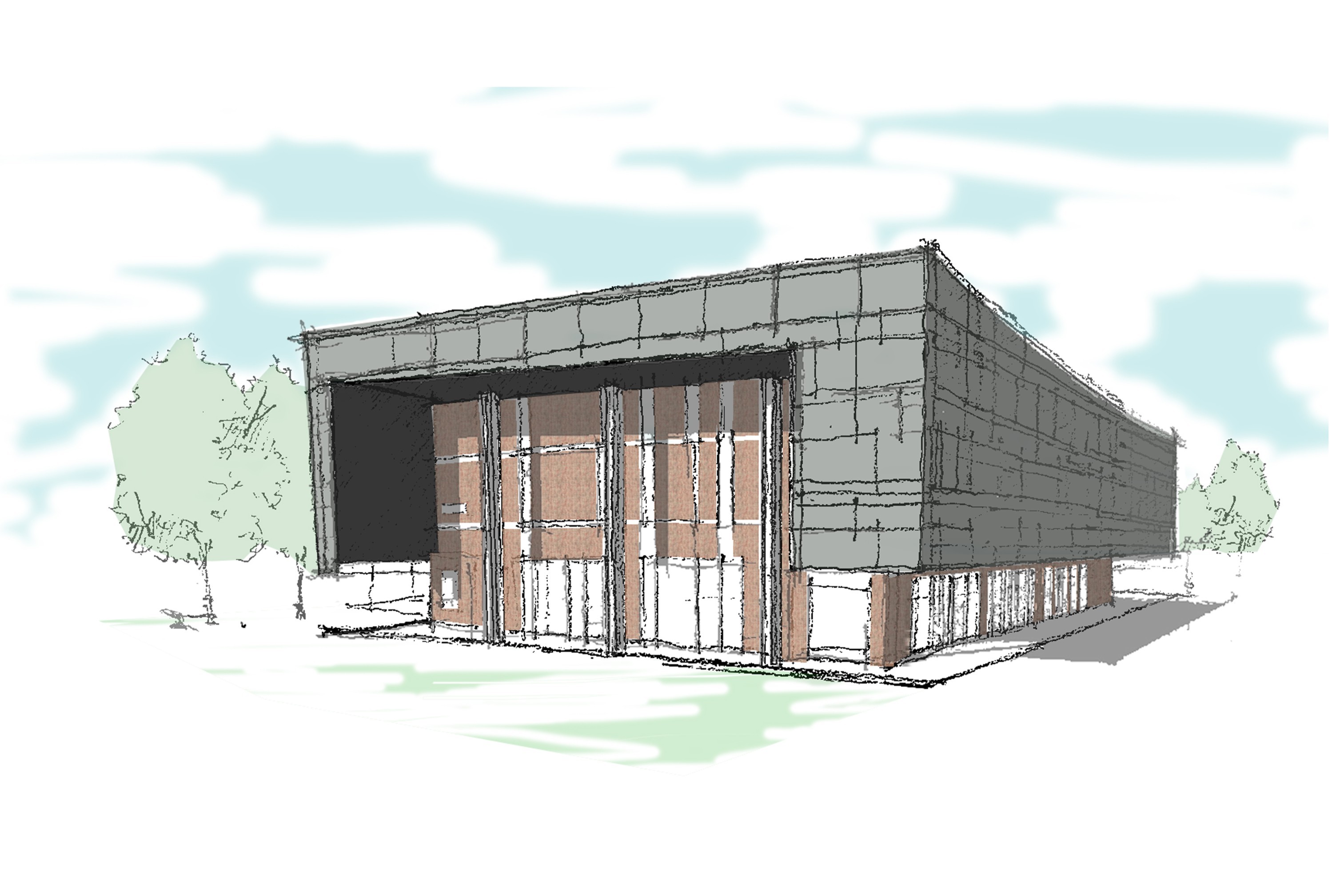 Concept sketches of MPSJ Town Hall USJ7 project by Asima Architects