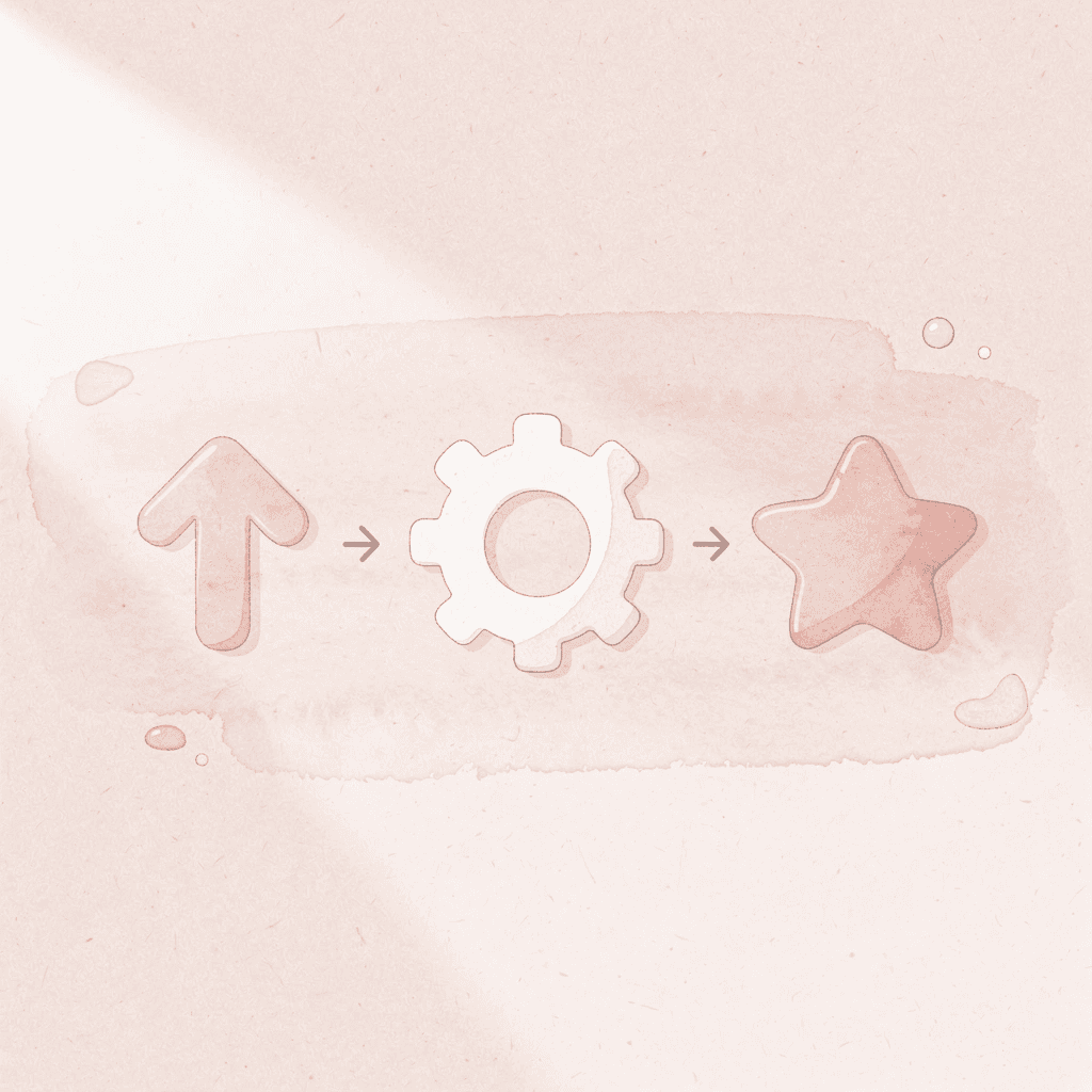  Three icons showing SAT benefits progression