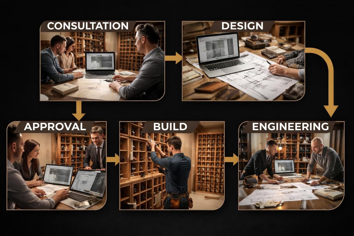 Wine cellar design process