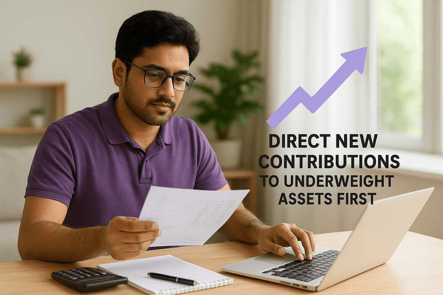 Direct new contributions to underweight assets first