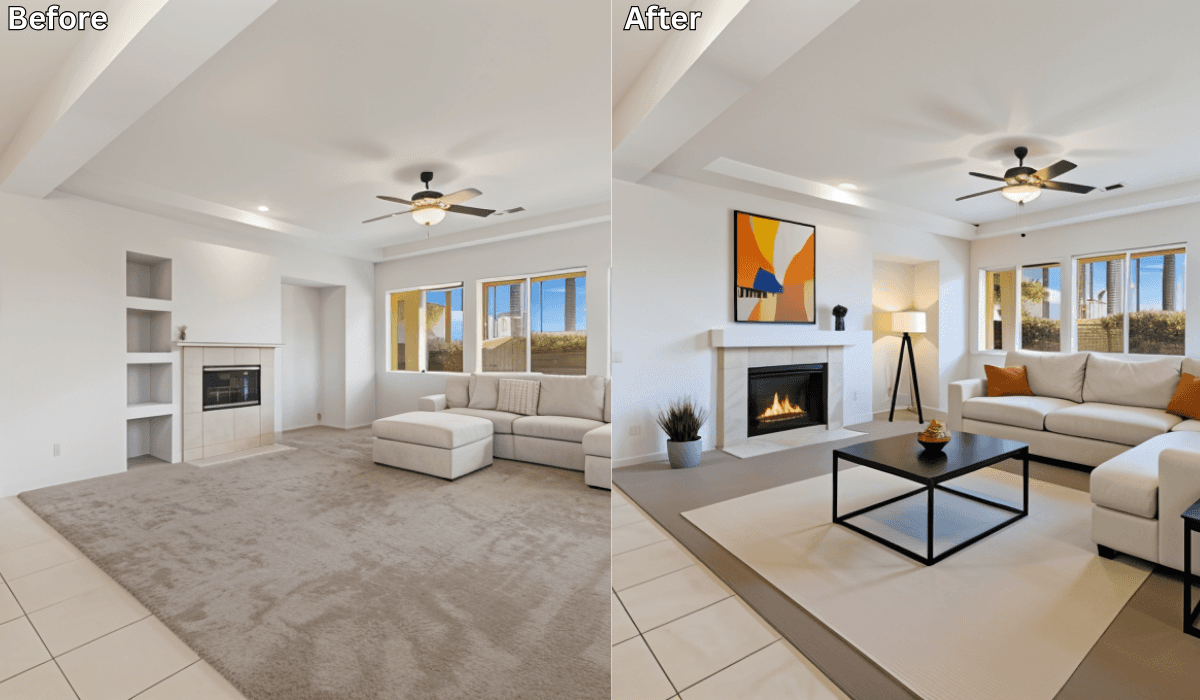 Virtual Living Room Staging for Faster Home Decisions