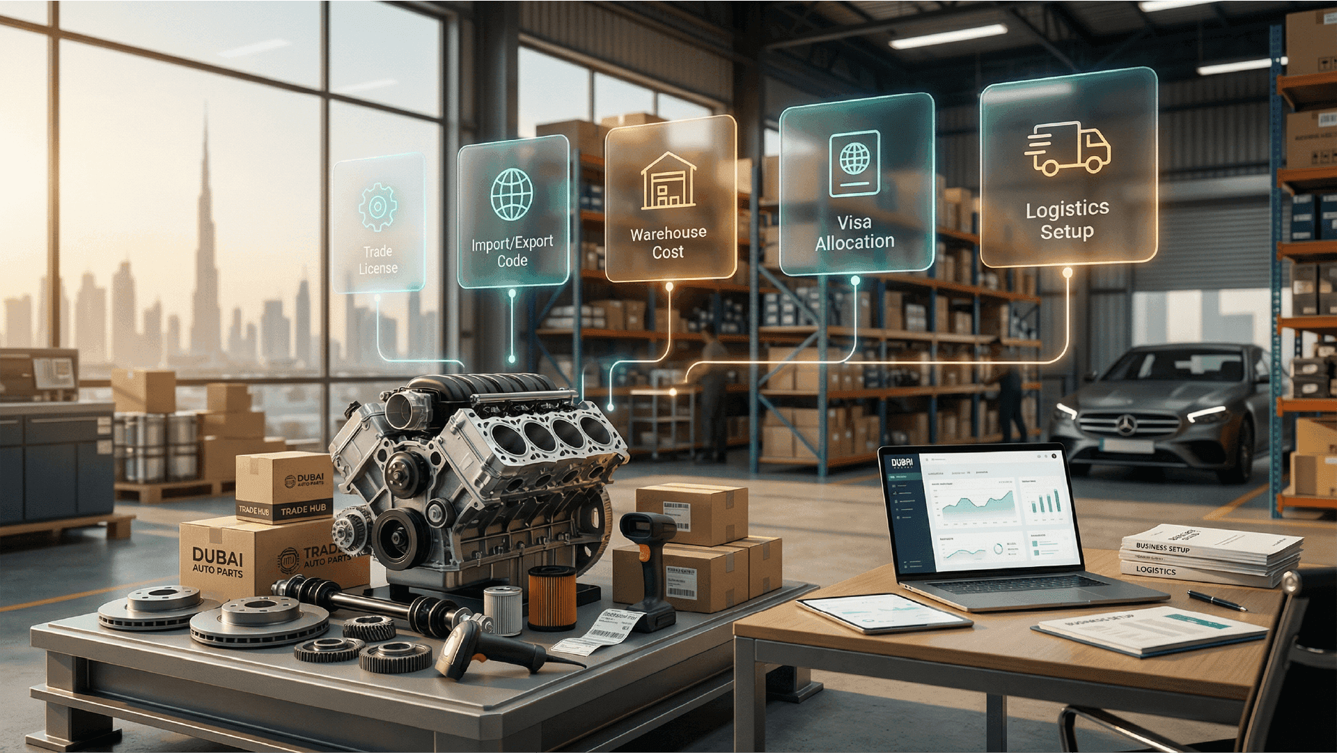 Start a Spare Parts Trading Business in Dubai