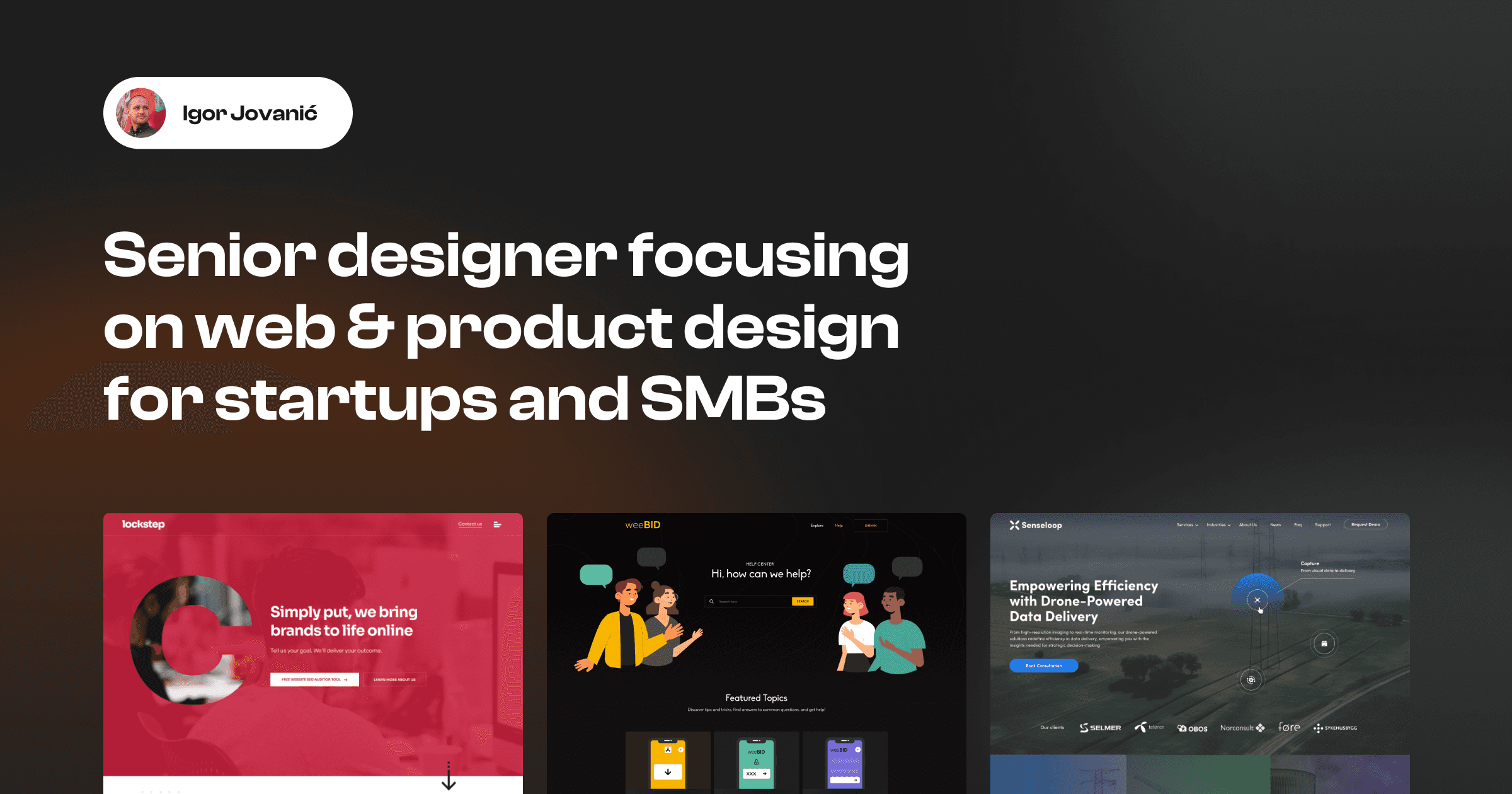 Igor Jovanić | Senior web & product designer for startups and SMBs