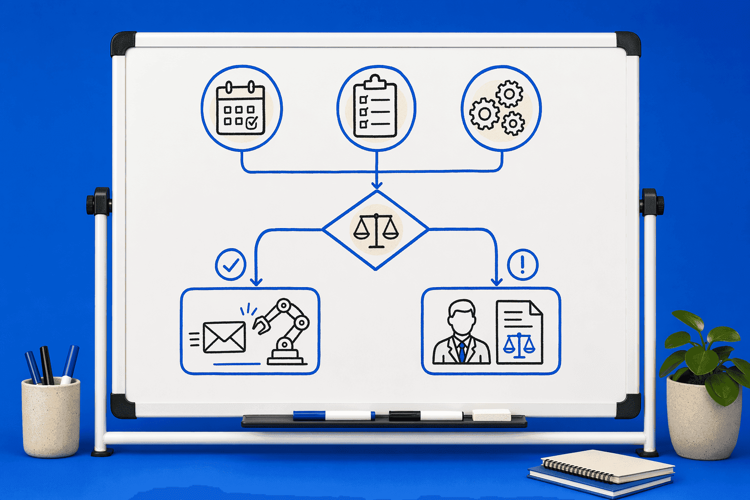 Illustration for: Step 1: Map Your Automation Boundary, What to Automate Vs. Escalate