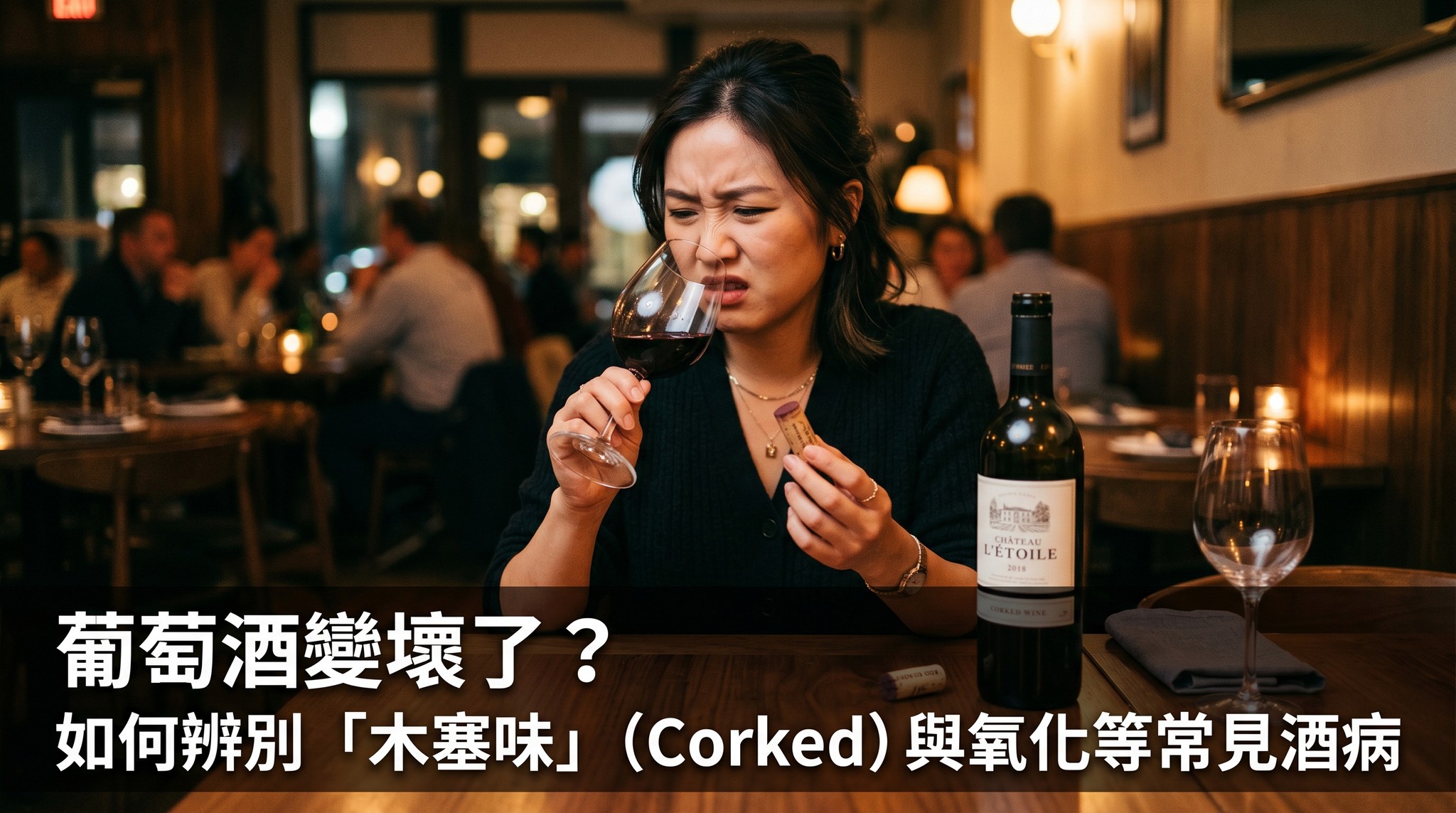 葡萄酒變壞了？如何辨別「木塞味」（Corked）與氧化等常見酒病