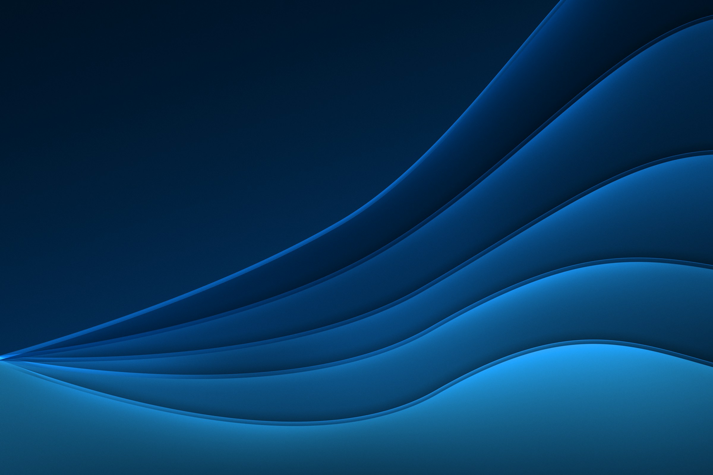 Layered blue curves on a dark ground