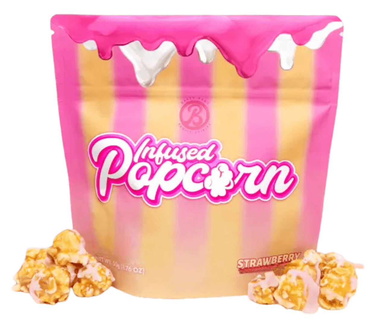Person enjoying Baked Bags popcorn at home