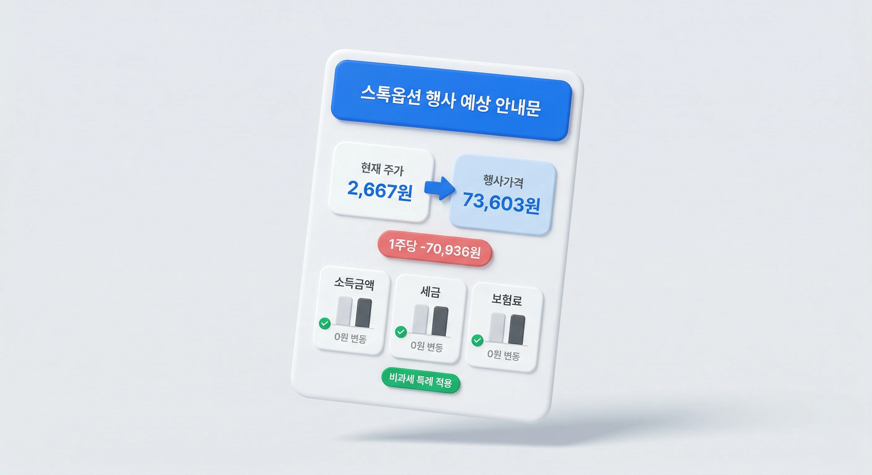 커넥트 세무회계 스톡옵션 행사 예상 안내문