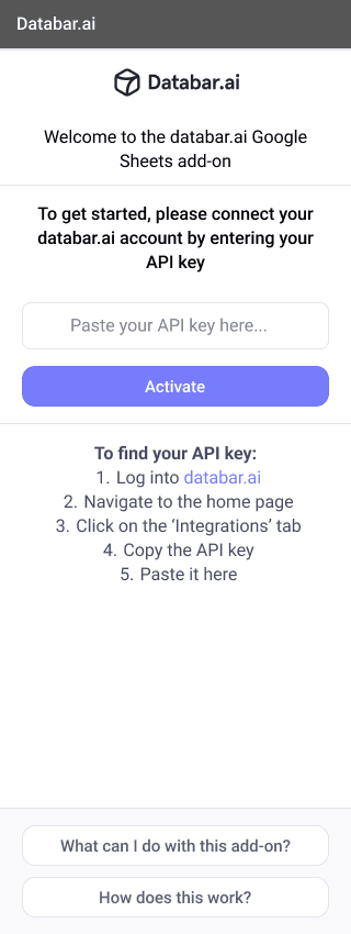Databar.ai Google Sheets Add-on - illustration