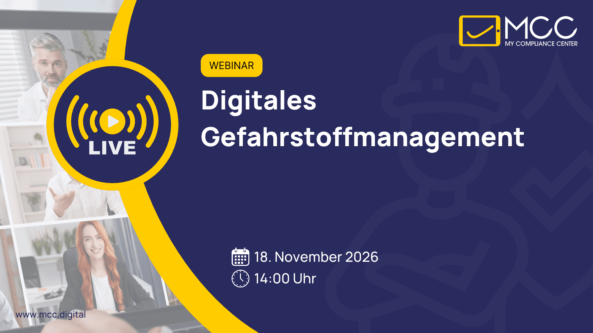Live-Webinar: Digitales Gefahrstoffmanagement mit MCC