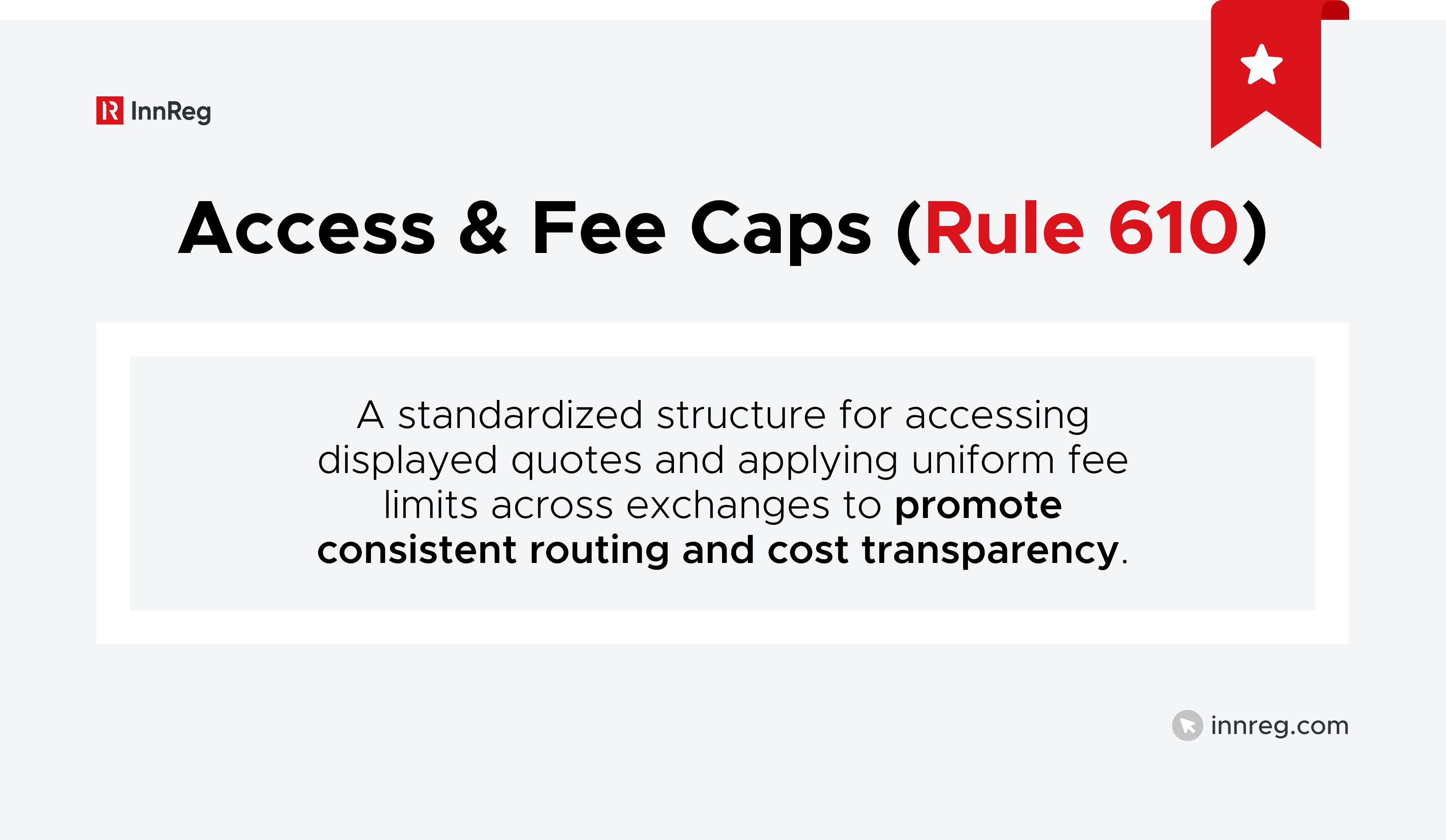 Access Rule and Fee Caps (Rule 610)