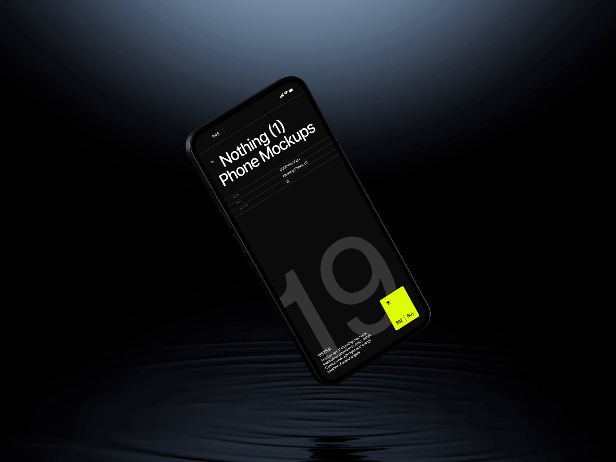 Nothing Phone mockups with 6000x4500 resolution 