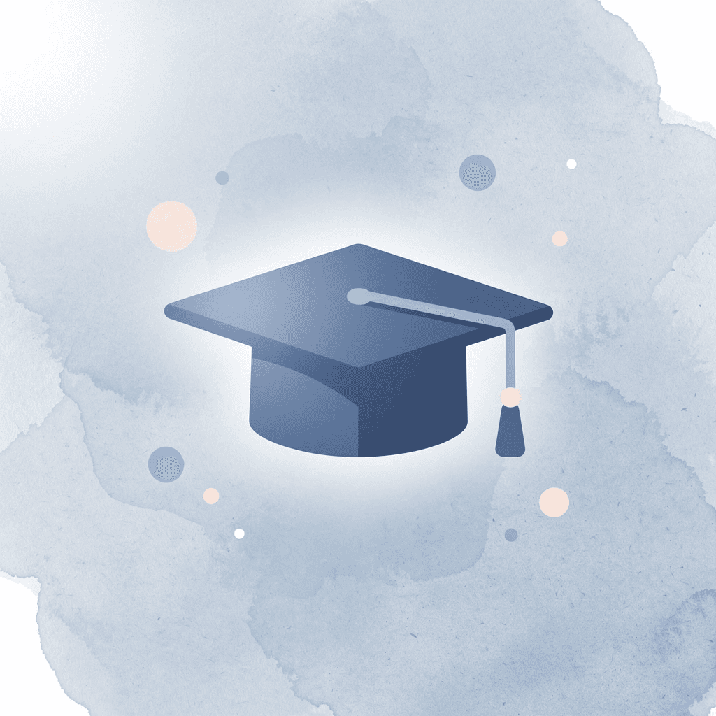 Graduation cap icon representing formal accreditation
