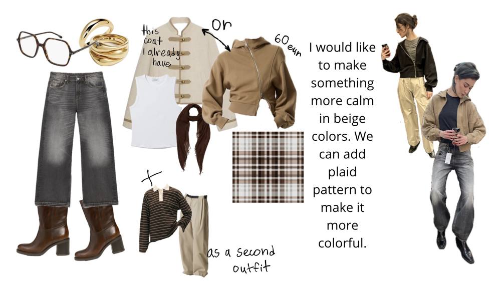 Look 2: beige