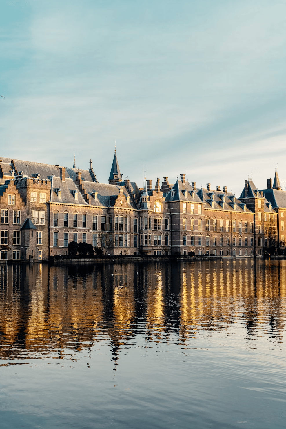 A view of Binnenhof in The Hague