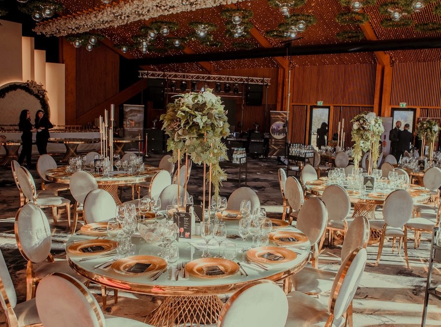 A wedding reception