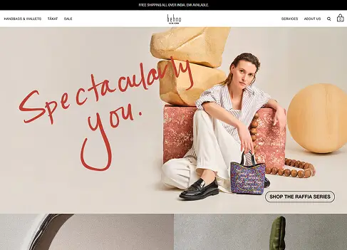 Luxury fashion brand website design