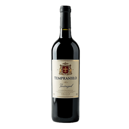 Bottle of Tempranillo 2021, Spanish Essence, with a traditional Spanish-inspired label design.