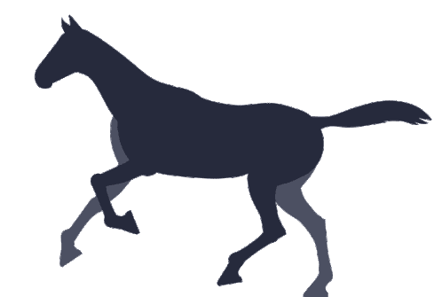 Horse Silhouette Sticker