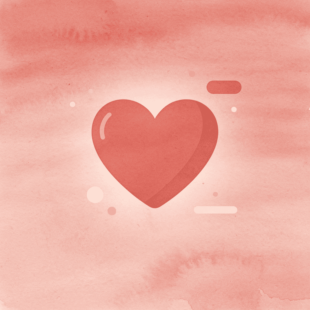 Heart icon representing gentle postpartum recovery