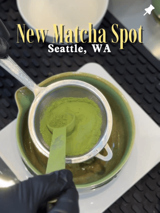 New matcha spot in Seattle Washington banner named Trule Yours Cafe