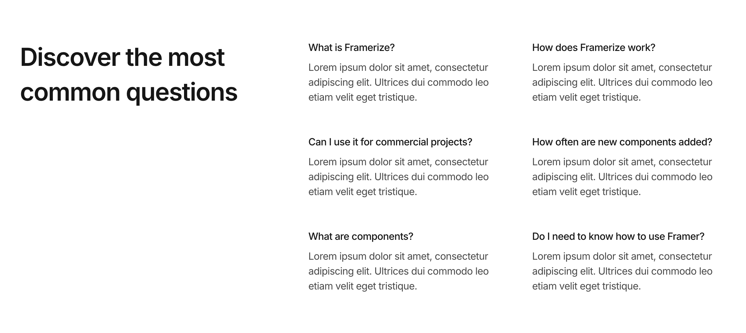 FAQ Component / 005