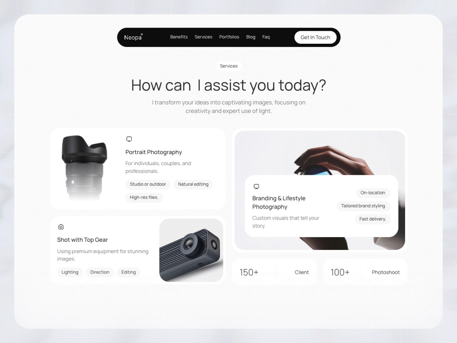 Neopa — 极简现代作品集网站设计灵感