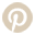 Pinterest icon in black and white