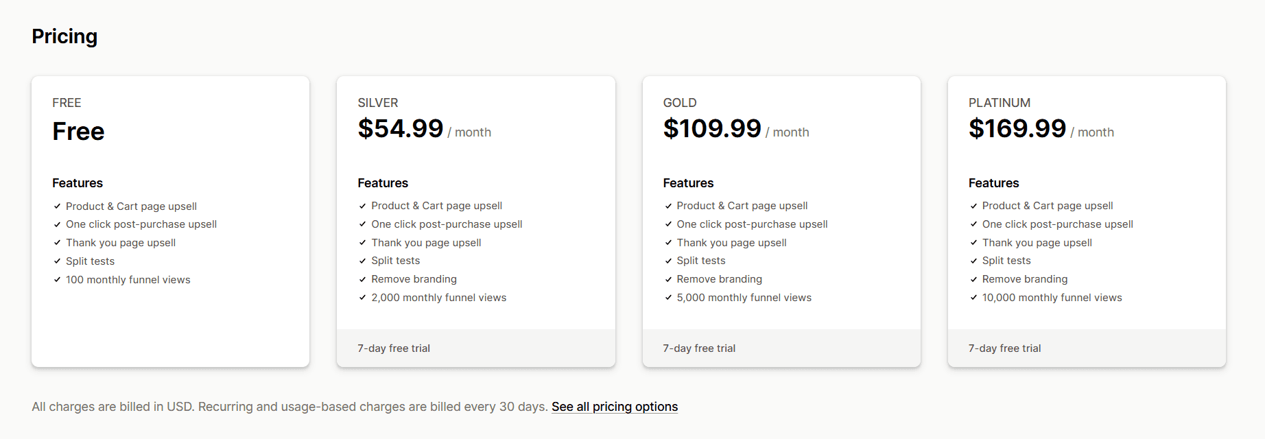 Honeycomb subscription plans as of March 2026