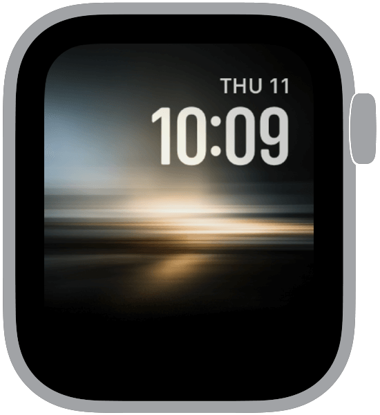 An Apple Watch face from the Afterimage collection