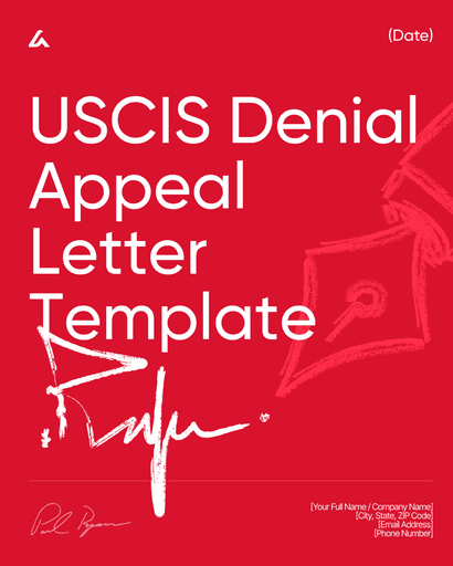 USCIS Denial Appeal Letter Template
