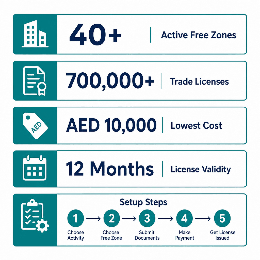 Infographic: Business License in Dubai