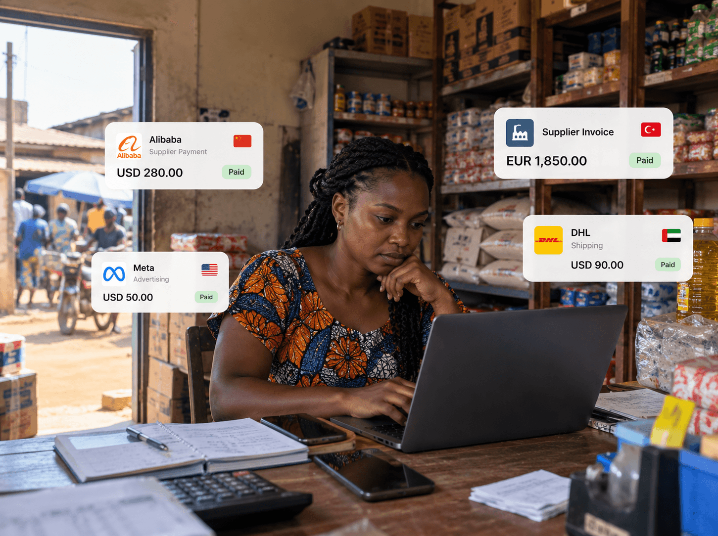person managing their expenses on a laptop