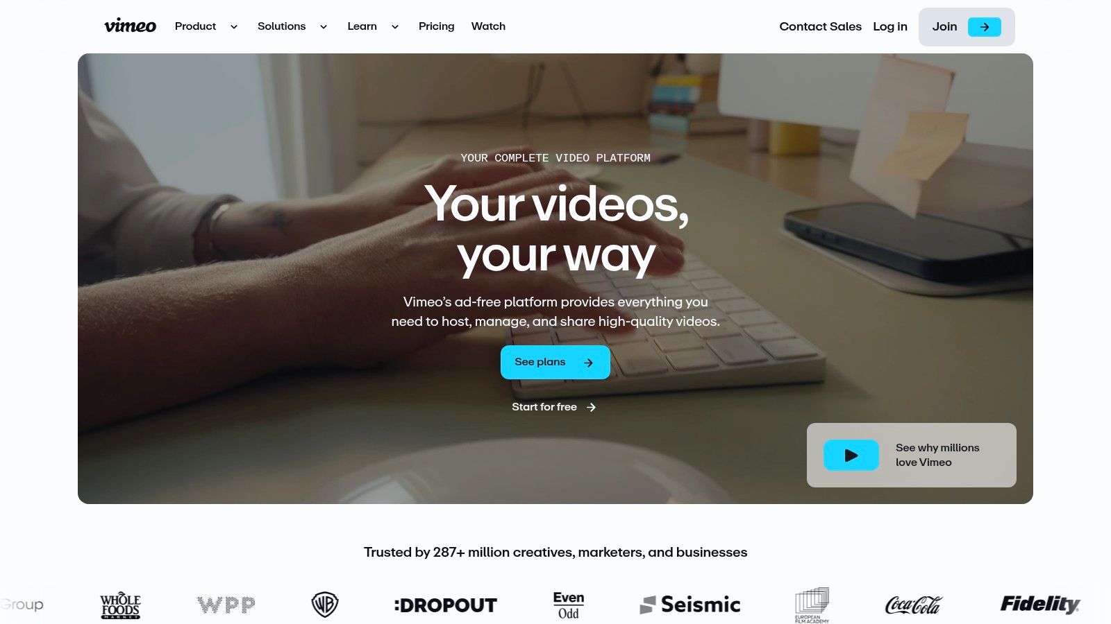 Vimeo (for creators/brands)