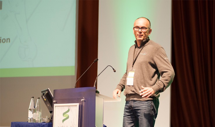 Patrick Finn, VP Sales and Marketing at Twist Bioscience at SynBioBeta London 2015.