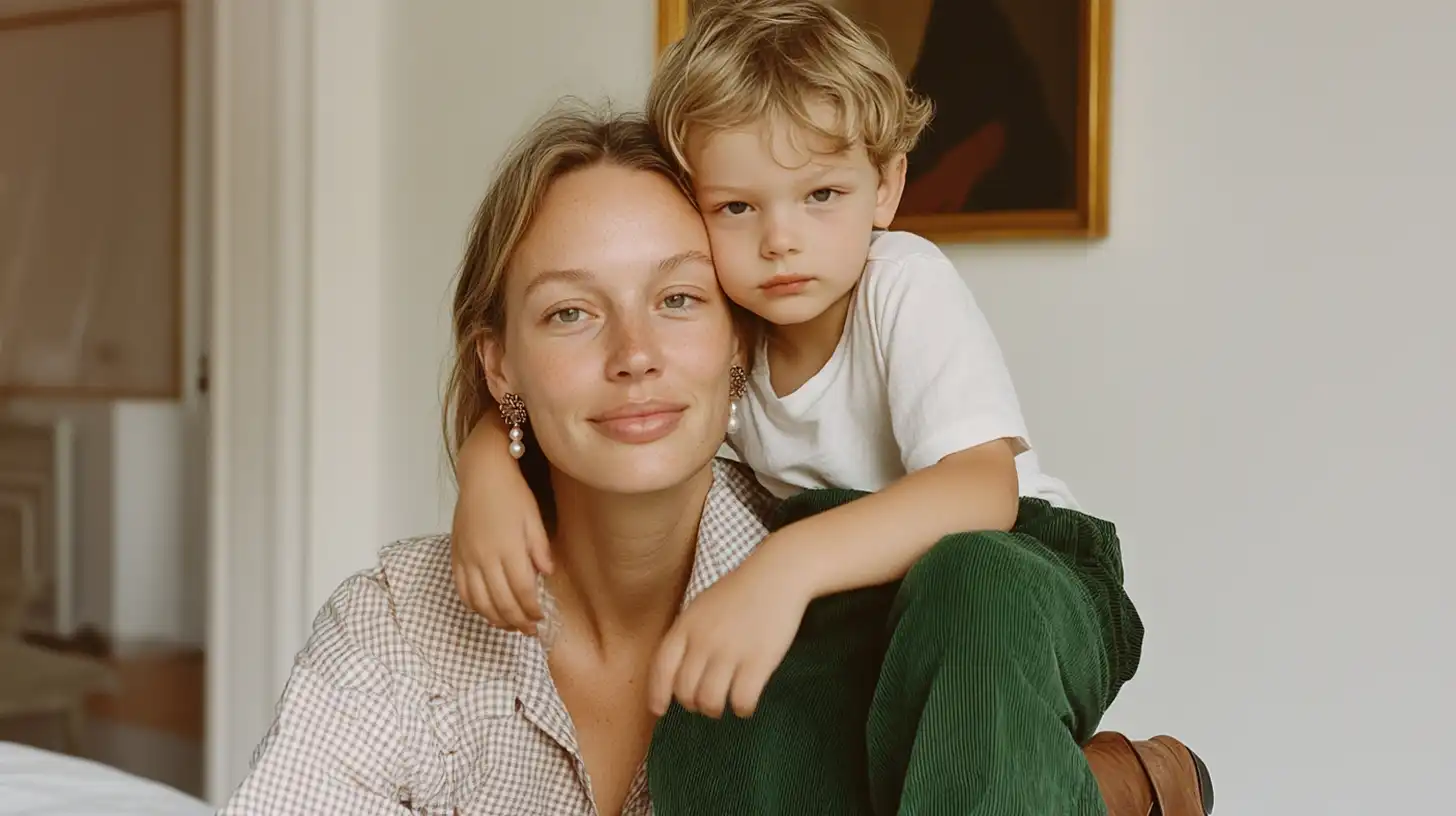 A confident nanny sitting with a young child, symbolizing the empowerment and dedication of exceptional caregivers.