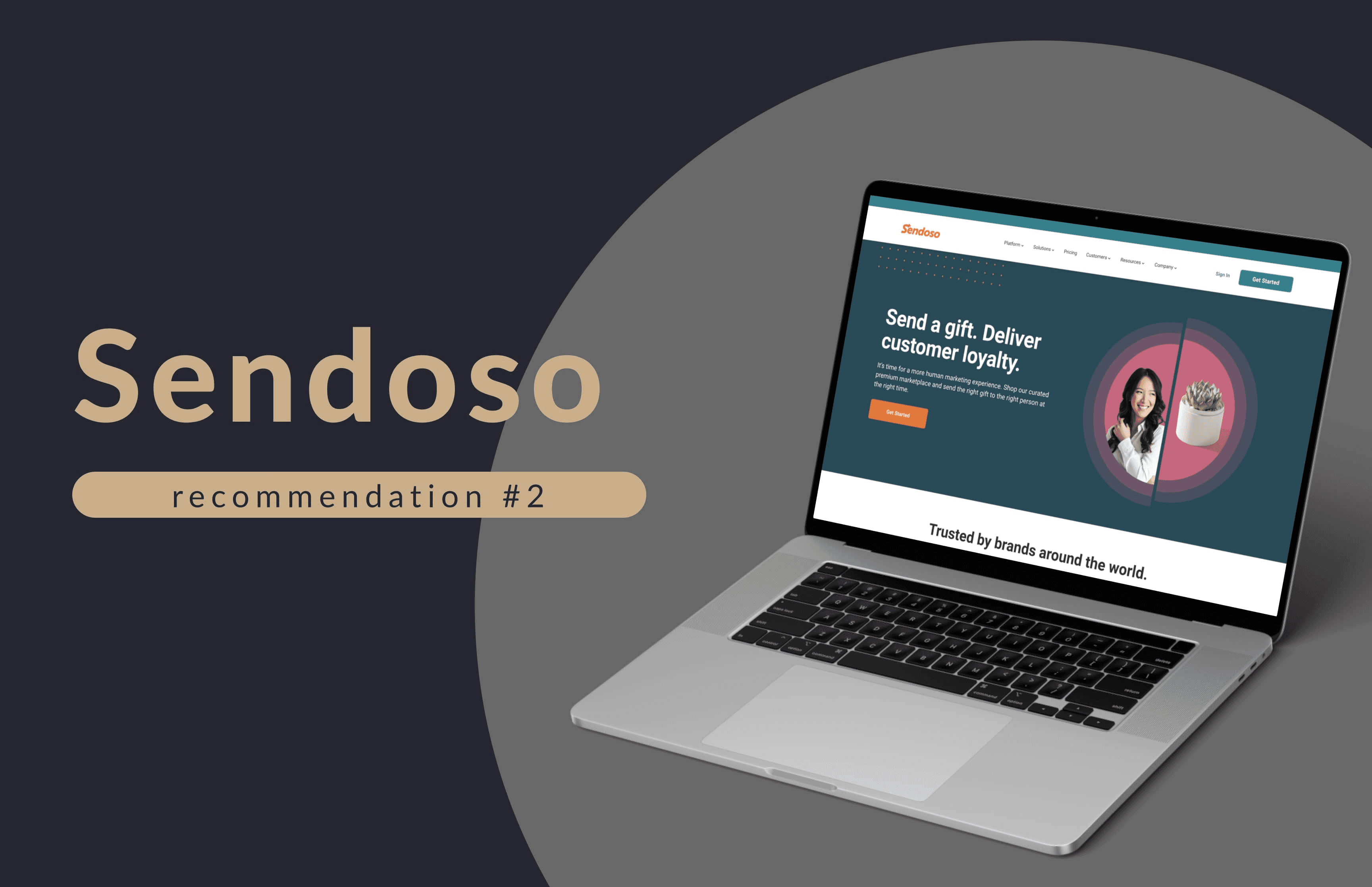 Sendoso website displayed on laptop screen - Sendoso Alternatives