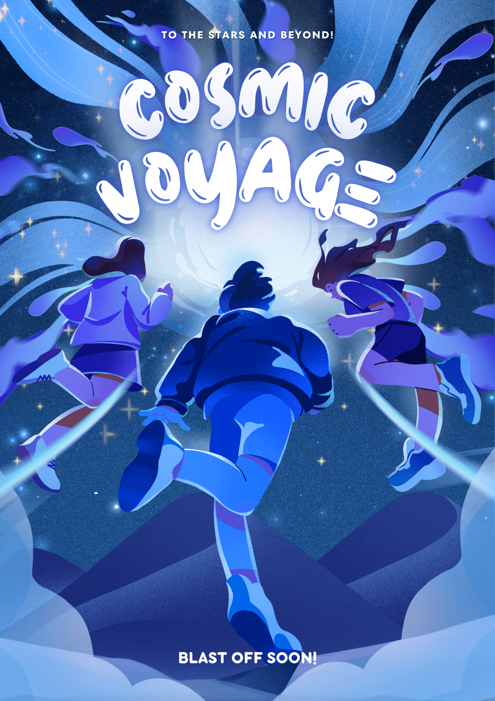 A busy street scene in a vibrant futuristic city