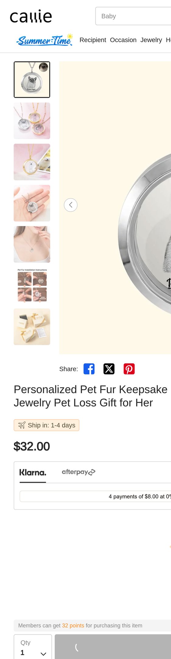Jewelry product options include:  for Personalized Pet Fur Keepsake Necklace with Portrait Memorial Jewelry Pet Loss Gift for Her - CALLIE from .