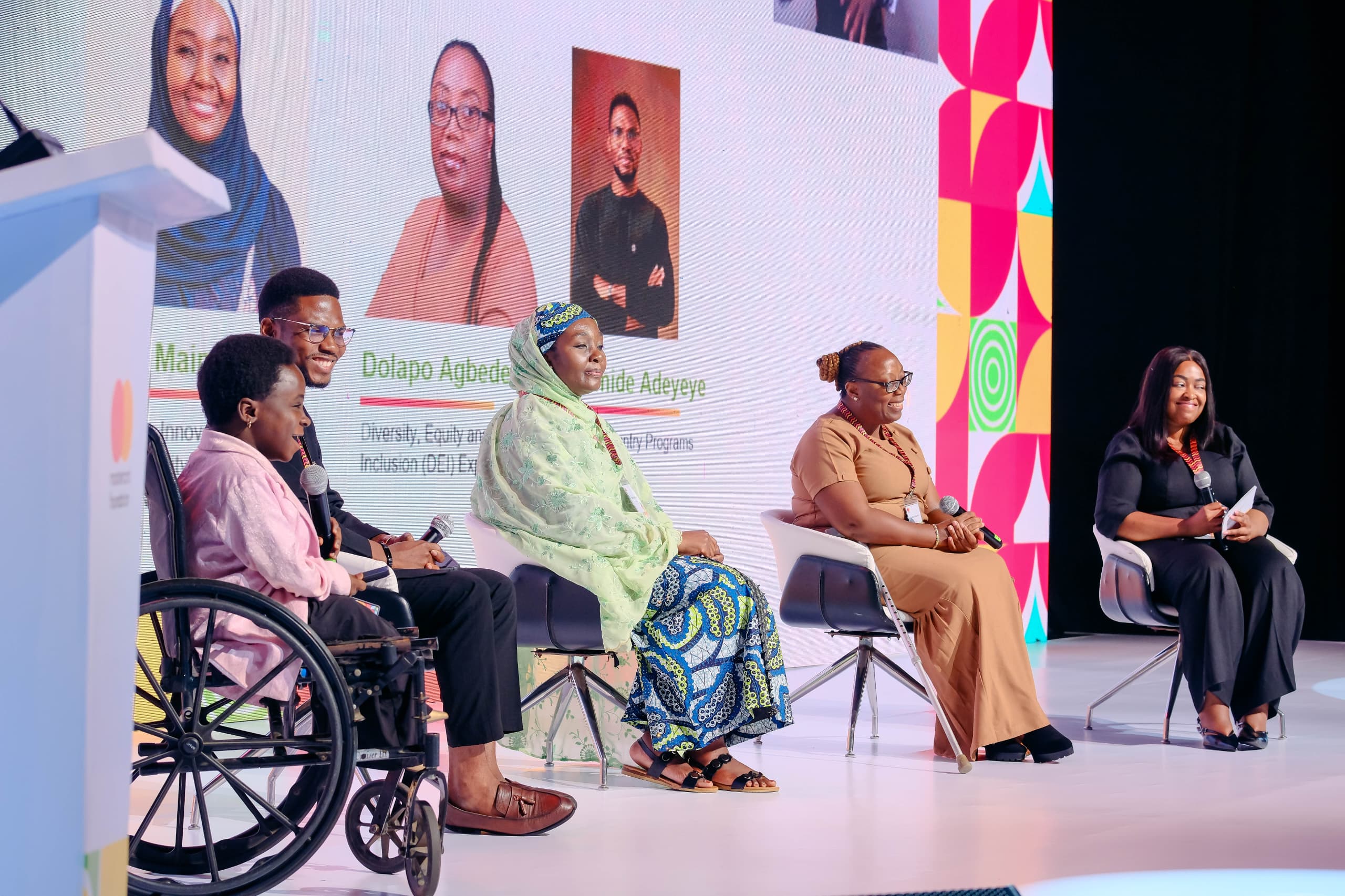 Stephanie Egharevba speaking for master card foundation 2025