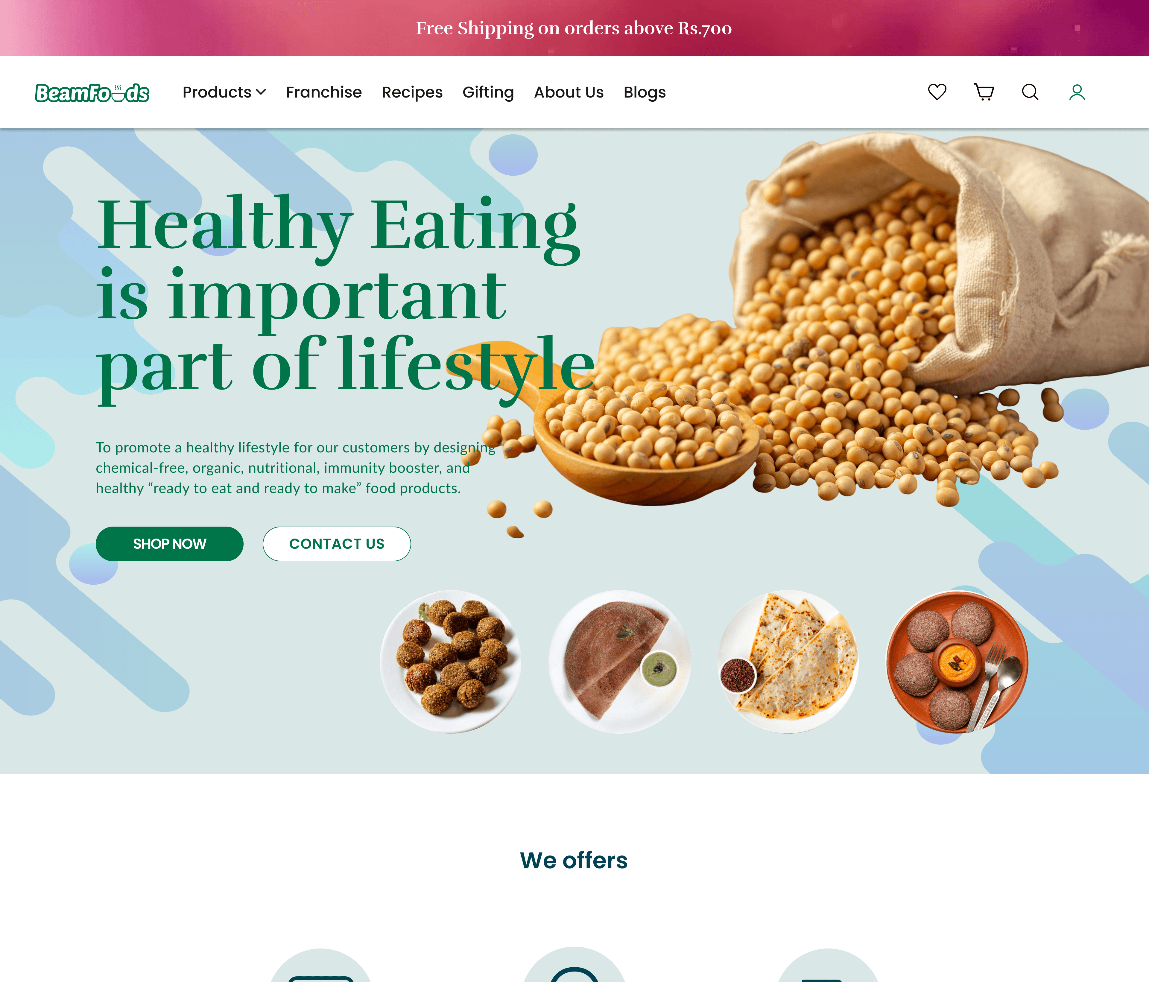 real estate agency website, hero