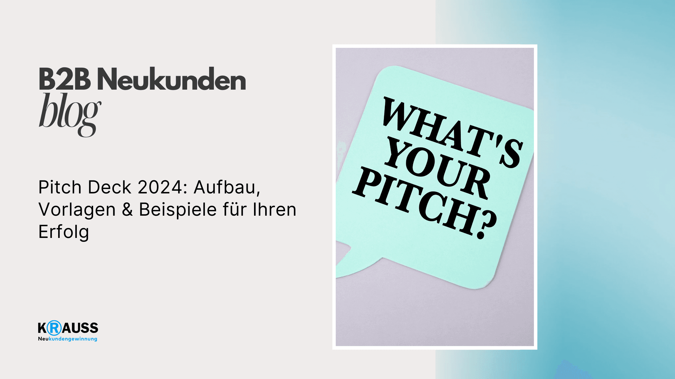 Pitch Deck 2024: Aufbau, Vorlagen & Beispiele für Ihren Erfolg