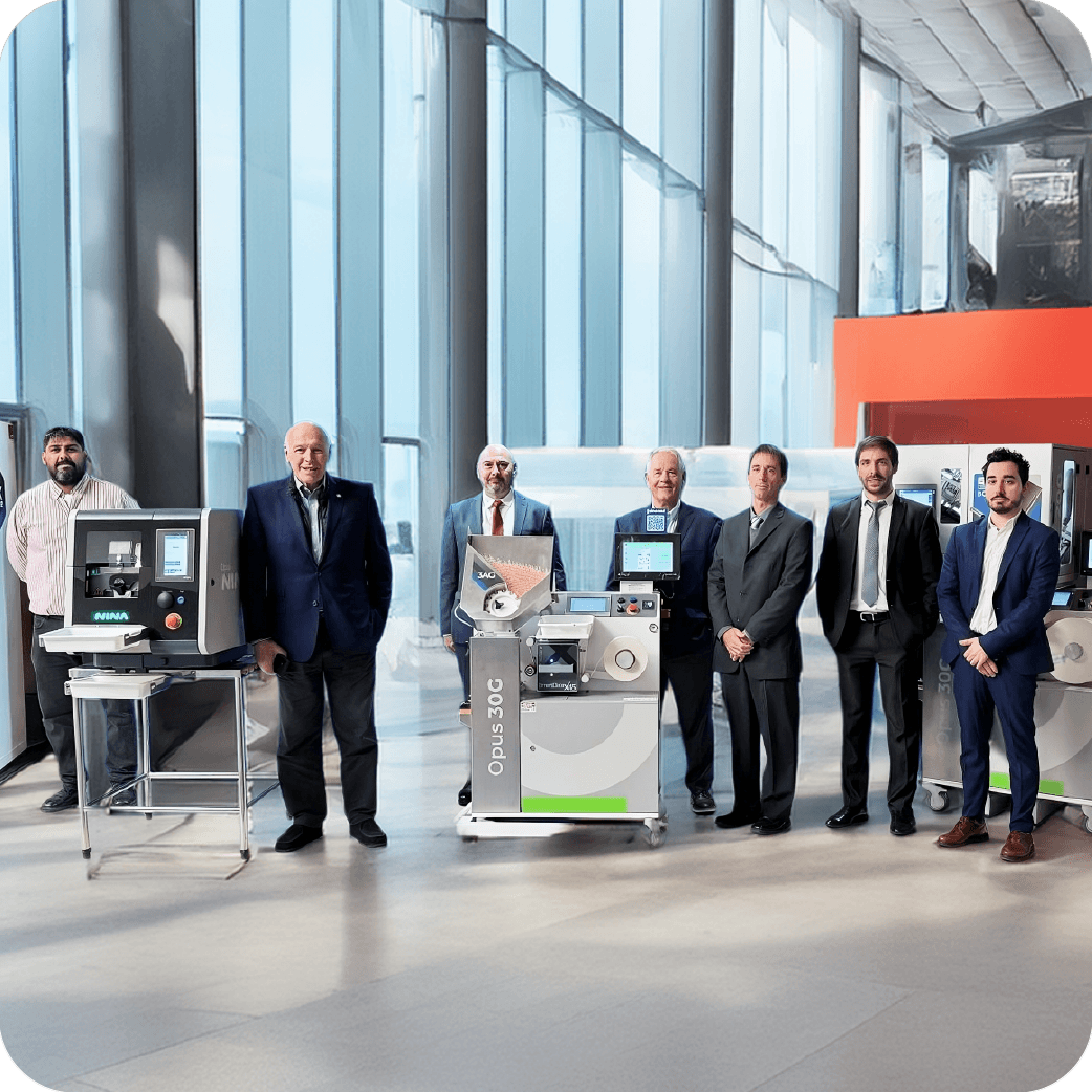 El equipo en una conferencia