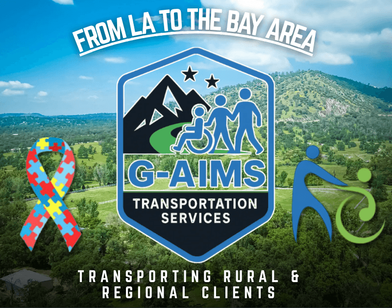 G-aims Disabilty Transportation Serving Merced, Fresno, Tulare, Madera & Merced