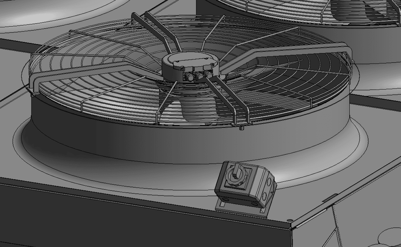 An over-detailed fan.
