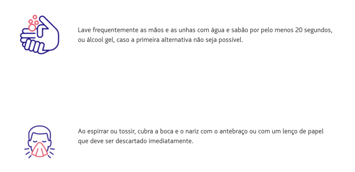 recomendações contra covid-19 em companhias aéreas