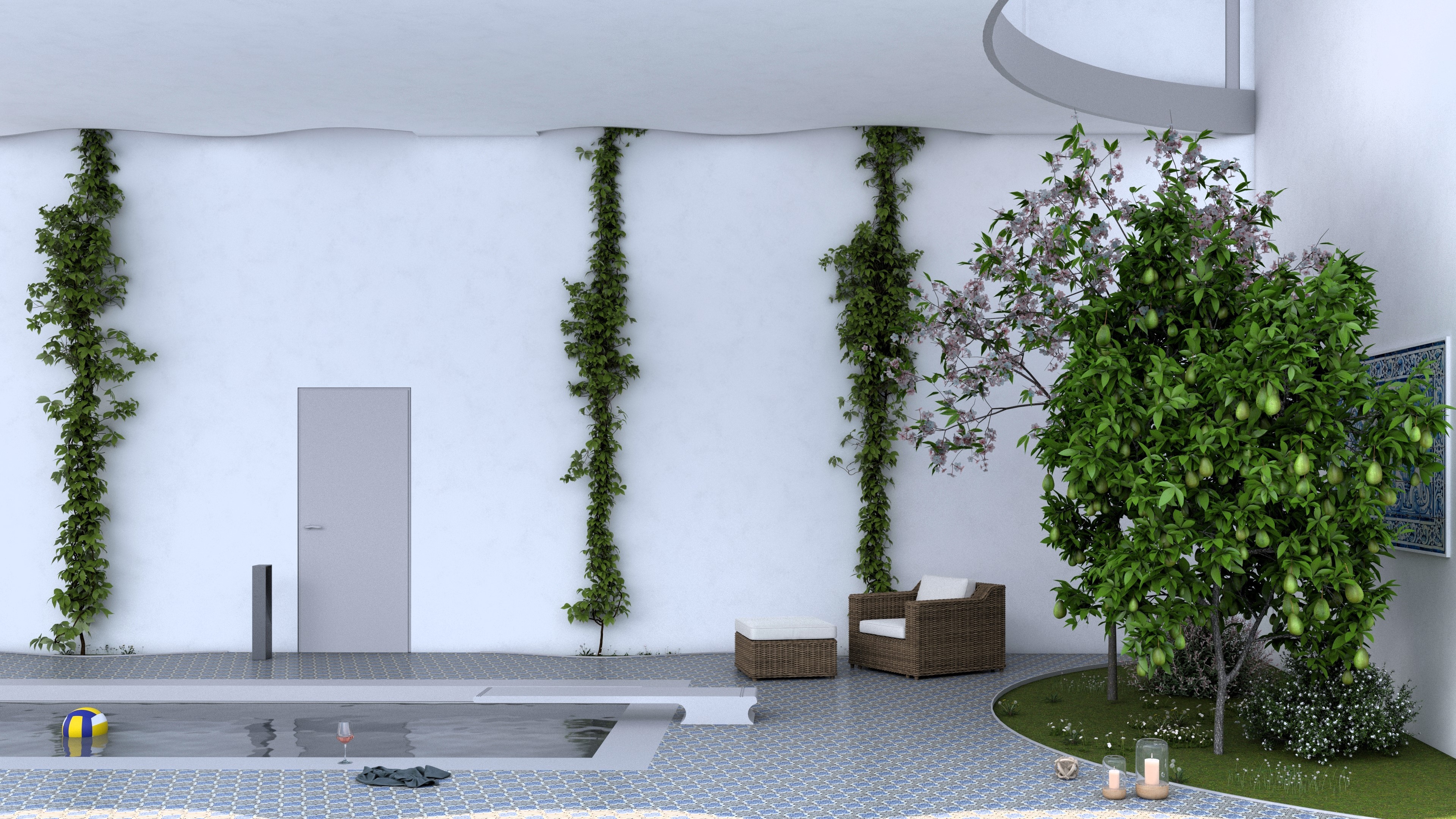 House in Lisbon swimming pool